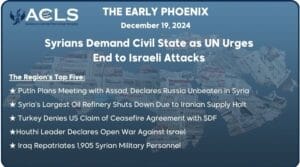 Syrians Demand Civil State as UN Urges End to Israeli Attacks