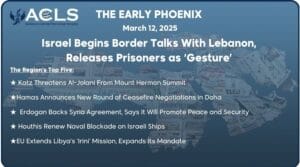 Israel Begins Border Talks With Lebanon, Releases Prisoners as ‘Gesture’