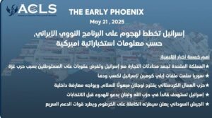 إسرائيل تخطط لهجوم على البرنامج النووي الإيراني، حسب معلومات استخباراتية أميركية