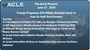 Trump Proposes $30 Billion Nuclear Deal to Iran to Halt Enrichment