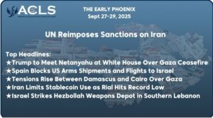 UN Reimposes Sanctions on Iran