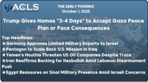 Trump Gives Hamas “3–4 Days” to Accept Gaza Peace Plan or Face Consequences