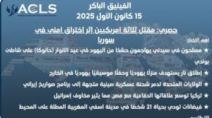 ★ سوريا عنصر متسلّل من داعش داخل صفوف سورية يقتل ثلاثة أمريكيين قُتل ثلاثة أمريكيين في 13 ديسمبر 2025 أثناء تنفيذ دورية مشتركة أمريكية-سورية ضمن التحالف الدولي ضد تنظيم داعش، قرب مجمّع سابق للاستخبارات العسكرية خارج تدمر. وكان الموقع يُدار سابقًا من قبل نظام الأسد، ويُستخدم حاليًا من قبل جهاز الاستخبارات السوري الجديد في عهد الرئيس أحمد الشرع. ووفق التفاصيل، استمر الهجوم دقائق معدودة، حيث فتح المهاجم النار من مسافة قريبة بسلاح آلي على القوات الأمريكية، ما أدى إلى مقتل ثلاثة جنود أمريكيين وإصابة ثلاثة آخرين، إضافة إلى إصابة عنصرين من الأمن السوري، قبل أن يتم تحييد المهاجم وقتله. وقد جرى إجلاء المصابين جوًا بواسطة مروحيات إلى قاعدة التنف. وقال نور الدين البابا، المتحدث باسم وزارة الداخلية السورية، إن المهاجم كان عنصرًا عاملًا في قوات الأمن الداخلي السورية، وقد تم وضع إشارة تحذير بحقه داخل الوزارة بسبب ميول متطرفة، وكان مقررًا فصله من الخدمة عقب تقييم داخلي، إلا أن القرار لم يُنفَّذ بسبب عطلة نهاية الأسبوع. نعى الرئيس الأمريكي دونالد ترامب “ثلاثة أمريكيين عظماء” قُتلوا في هجوم تدمر، متعهدًا بـ“ردّ شديد للغاية” على هذا الهجوم وأي اعتداءات مستقبلية على القوات الأمريكية. من جانبه، قال المبعوث الأمريكي توم باراك إن الحادثة “تعزّز ولا تُبطل” نهج الشراكات الميدانية، معتبرًا أنها تؤكد الحاجة إلى استراتيجية تقودها أطراف محلية تعتمد على “شركاء سوريين قادرين” مثل الجيش السوري. في المقابل، وصفت وسائل إعلام إسرائيلية إطلاق النار قرب تدمر بأنه هجوم من الداخل نفذه عنصر مرتبط بداعش من داخل أجهزة الأمن السورية، معتبرةً ذلك دليلًا على أن مؤسسات الأمن في مرحلة ما بعد الأسد بقيادة أحمد الشرع لا تزال مخترَقة، وأن عمليات التجنيد والتدقيق والاستخبارات الداخلية ما زالت ضعيفة. وسائل إعلام إيرانية فحمّلت التدخل الأمريكي واستراتيجية باراك في سوريا مسؤولية تغذية الإرهاب، واعتبرت نموذج “الشركاء القادرين” الأمريكي-السوري مصدر العنف الحقيقي. كما صوّرت الشراكة بين الشرع وترامب على أنها تُمكّن إسرائيل من استغلال هشاشة سوريا بعد الأسد لتوسيع نفوذها وتحقيق مكاسب طويلة الأمد في الأراضي والمياه والطاقة. وفي تطور ميداني لاحق، أعلنت السلطات السورية يوم الأحد 14 ديسمبر أن تنظيم داعش نفّذ هجومًا جديدًا قرب معرّة النعمان في إدلب—على بُعد نحو 250–300 كيلومتر شمال-غرب تدمر—أسفر عن مقتل أربعة عناصر من قوى الأمن الداخلي في كمين استهدف دورية على طريق سريع. ========== ★ إسرائيل مسلحان يرتكبان مجزرة بحق حشد حانوكا في شاطئ بونداي بسيدني فتح مسلحان النار على احتفال عام بعيد حانوكا في شاطئ بونداي بمدينة سيدني يوم 14 ديسمبر، ما أسفر عن مقتل ما لا يقل عن 15–16 شخصًا وإصابة العشرات، بينما كان نحو 1,000–2,000 مشارك متجمعين حول مراسم إضاءة الشمعدان التي نظمتها حركة حباد على الممشى الساحلي. ووصفت السلطات الأسترالية الهجوم بأنه مدفوع بدوافع معاداة للسامية، مشيرة إلى أن المهاجمين استخدما بنادق واستهدفا الحشد لعدة دقائق قبل أن يُقتل أحدهما بالرصاص، فيما أُصيب الآخر بجروح خطيرة وتم اعتقاله. وأعلنت الشرطة لاحقًا العثور على عبوات ناسفة بدائية الصنع مرتبطة بمركبة المشتبه بهما، مؤكدة عدم وجود مسلحين إضافيين فارّين. وخلال الهجوم، أقدم أحمد الأحمد (43 عامًا)، وهو لاجئ سوري من إدلب وصاحب متجر، على الانقضاض على أحد المهاجمين ونزع سلاحه وهو أعزل، قبل أن يُصاب برصاصتين أطلقهما المسلح الثاني الذي كان يتمركز في موقع مرتفع فوق المكان. وقد أشاد رئيس وزراء ولاية نيو ساوث ويلز كريس مينز، ورئيس الوزراء الأسترالي أنتوني ألبانيزي، ورئيس الوزراء الإسرائيلي بنيامين نتنياهو بتدخل الأحمد، مؤكدين أن تصرفه أنقذ على الأرجح حياة العديد من اليهود. أكدت مصادر يهودية أن من بين القتلى الحاخام إيلي شلانغر، وهو ناجٍ من المحرقة، إضافة إلى مواطن إسرائيلي واحد على الأقل، ما يجعل الهجوم من أكثر الاعتداءات دموية على اليهود خارج إسرائيل منذ عقود، والأكثر فتكًا في الخارج منذ هجمات حماس في 7 أكتوبر 2023. وقالت منظمات يهودية أسترالية إن المجزرة تتوج سنوات من تصاعد حاد في الحوادث المعادية للسامية، شملت التحرش والتخريب ومحاولات حرق ومخططات مرتبطة بإيران استهدفت مؤسسات مجتمعية. وفي المقابل، اتهم مسؤولون إسرائيليون وبعض المعلقين كانبيرا بتأجيج المناخ المعادي للسامية عبر سياسات مثل الاعتراف بالدولة الفلسطينية وبـ“التقاعس” عن مواجهة التحريض المعادي لإسرائيل. وردّ قادة أستراليون بإدانة الهجوم بشدة، ورفض مزاعم التواطؤ الرسمي، والتأكيد على تعزيز حماية المعابد والمدارس اليهودية. دوليًا، اعتبر الرئيس الأميركي دونالد ترامب ومسؤولون أميركيون آخرون إطلاق النار في بونداي تحذيرًا من تهديدات معاداة السامية والجهاد العالمي، داعين إلى تنسيق غربي أوثق في مجالات الاستخبارات والتدقيق الأمني وحماية المجتمعات. إطلاق نار يستهدف منزلًا يهوديًا بحانوكا وحفلاً موسيقيًا يهوديًا في الخارج في ريدلاندز بولاية كاليفورنيا، أطلق مشتبه به النار من مركبة عابرة مستخدمًا نحو 20 طلقة إيرسوفت باتجاه منزل عائلة يهودية مُزيَّن لعيد حانوكا، مرددًا عبارات معادية للسامية بينها «اللعنة على اليهود»، دون وقوع إصابات. وتحقق الشرطة في الحادثة باعتبارها جريمة كراهية محتملة، بالتزامن مع تحذيرات رابطة مكافحة التشهير (ADL) من تطبيع هذا النوع من الاعتداءات. وفي أمستردام خلال عطلة نهاية الأسبوع نفسها، ندد مئات المتظاهرين المؤيدين للفلسطينيين بحفلات حانوكا التي أحياها المرتل العسكري الإسرائيلي شاي أبرامسون خارج قاعة كونسرتخِباو؛ حيث خرق بعضهم حواجز الشرطة وألقوا عبوات دخانية، ما دفع الشرطة الهولندية إلى توقيف 22 شخصًا. وقادة يهود أدانوا ما جرى، معتبرين أنه تحرش موجّه بفعالية ثقافية يهودية ظاهرة وليس احتجاجًا مشروعًا. نتنياهو يستضيف قادة اليونان وقبرص في قمة استراتيجية بإسرائيل يستضيف رئيس الوزراء الإسرائيلي بنيامين نتنياهو قادة اليونان وقبرص في قمة ثلاثية بإسرائيل، تُعدّ رسالة سياسية موجّهة إلى تركيا في ظل توترات إقليمية متصاعدة. ويتزامن اللقاء مع زيارة المبعوث الأميركي توم باراك، ويأتي عقب تقارير عن محادثات دفاعية يونانية–إسرائيلية وخطط أثينا الواسعة لتحديث قدراتها العسكرية. وتُشير القمة إلى تنسيق سياسي وأمني أعمق بين الأطراف الثلاثة، في وقت تتكثف فيه التحركات الدبلوماسية والعسكرية شرق المتوسط. حماس ترفض نزع سلاحها وتؤكد مقتل قائد بارز في غزة رفضت حركة حماس الدعوات إلى نزع سلاحها، وأكدت مقتل القيادي البارز رعد سعد في غارة جوية إسرائيلية استهدفت مدينة غزة. كما عارض المسؤول الكبير في الحركة خليل الحية أي وجود لقوة دولية لإدارة غزة، متهماً ما وصفهم بـ“عملاء الاحتلال” بقتل عنصر من جهاز الأمن الداخلي التابع لحماس. ========== ★إيران الولايات المتحدة تدمر شحنة عسكرية صينية كانت متجهة إلى برنامج الصواريخ الإيراني أفادت وسائل إعلام أميركية بأن القوات الأميركية دمرت شحنة عسكرية صينية كانت متجهة إلى إيران بعد اعتراضها في المحيط الهندي. وقال مسؤولون أميركيون إن الشحنة كانت تحتوي على مكوّنات يمكن استخدامها في تطوير الأسلحة التقليدية والصواريخ الإيرانية، وإن عملية الاعتراض جاءت لمنع طهران من إعادة بناء ترسانتها الصاروخية. إيران وروسيا تعقدان محادثات على هامش منتدى سلام نادر في تركمانستان التقى الرئيس الإيراني مسعود بزشكيان ونظيره الروسي فلاديمير بوتين على هامش قمة دولية نادرة عُقدت في تركمانستان، حيث أكدا استمرار التنسيق الوثيق بين البلدين بشأن البرنامج النووي الإيراني، والتعاون في مجال الطاقة، ومشاريع النقل. ويأتي اللقاء في إطار تعميق الشراكة الاستراتيجية بين طهران وموسكو في ظل العقوبات الغربية المفروضة عليهما. ========== ★ الخليج ولي العهد السعودي يلتقي وزير الخارجية الصيني لبحث التطورات الإقليمية التقى ولي العهد السعودي الأمير محمد بن سلمان وزير الخارجية الصيني وانغ يي في الرياض، حيث بحث الجانبان العلاقات الثنائية والتطورات الإقليمية والدولية. واستعرض اللقاء سبل تعميق التعاون المشترك، فيما تسلّم ولي العهد رسالة من الرئيس الصيني شي جين بينغ، في ظل تنامي العلاقات التجارية والاستثمارية بين السعودية والصين. الإمارات تطلق أول سبيكة ذهب بعلامة مصرفية محلية أطلقت دولة الإمارات أول سبيكة ذهب تحمل علامة مصرفية محلية صادرة عن بنك الإمارات دبي الوطني، في خطوة تُعد الأولى لمؤسسة مالية محلية. وأعلن عن المبادرة الشيخ أحمد بن سعيد آل مكتوم، مؤكداً أنها تهدف إلى توسيع منتجات الاستثمار المرتبطة بالذهب وتعزيز مكانة دبي كمركز عالمي لتجارة الذهب. ========== ★ أفريقيا إسرائيل تقرّ صفقة الغاز مع مصر وترفض الانسحاب من ممرّات غزة لبّت إسرائيل عمليًا مطلب الرئيس المصري عبد الفتاح السيسي بالموافقة على صفقة تصدير غاز حقل ليفياثان إلى مصر بقيمة 35 مليار دولار ولمدة 15 عامًا، لكنها في المقابل تواصل رفض الدعوات المصرية للانسحاب من ممرّي فيلادلفيا ونتساريم على الحدود بين غزة ومصر. ويُبقي هذا الرفض شروط القاهرة الأوسع لعقد القمة الثلاثية المصرية-الأمريكية-الإسرائيلية غير مكتملة، ويعكس استمرار الخلافات حول ترتيبات الحدود بعد الحرب وإدارة الوصول إلى غزة. مصر وقطر توقعان مشروع وقود طيران مستدام بقيمة 200 مليون دولار وقّعت مصر اتفاقية بقيمة 200 مليون دولار مع شركة المانا القطرية لإنشاء مصنع وقود طيران مستدام في منطقة السخنة ضمن المنطقة الاقتصادية لقناة السويس. وسينتج المشروع 200 ألف طن سنويًا باستخدام زيوت الطهي المستعملة، على أن تبدأ شركة شل شراء الإنتاج في أواخر عام 2027. فيضانات تقتل 21 شخصًا في مدينة آسفي المغربية على الساحل الأطلسي لقي ما لا يقل عن 21 شخصًا مصرعهم جراء فيضانات عنيفة مفاجئة ضربت مدينة آسفي على الساحل الأطلسي للمغرب بعد عواصف رعدية شديدة، وفق السلطات. وأدت الأمطار الغزيرة إلى فيضانات مفاجئة خلال ساعة واحدة، غمرت عشرات المنازل والمتاجر، وجرفت المركبات والطرق، وعطلت حركة المرور، بينما تواصلت عمليات الإنقاذ والبحث عن المفقودين. ========== ★ تنويه: "الفينيق الباكر" هو موجز لأخبار متعددة المصادر يُعدّه فريق الفينيق الباكر وتحرّره رانيا قيسر. تتضمن المواد ملخصات مركزة وروابط للأخبار ضمن كل قصة. ولا تعبّر هذه المواد أو ملخصاتها بالضرورة عن وجهة نظر المركز الأمريكي لدراسات الشام.