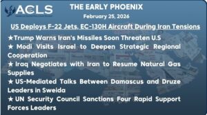 US Deploys F-22 Jets, EC-130H Aircraft During Iran Tensions