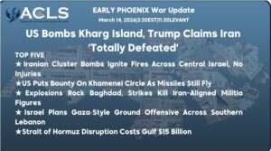 US Bombs Kharg Island, Trump Claims Iran ‘Totally Defeated’