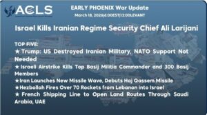 Israel Kills Iranian Regime Security Chief Ali Larijani