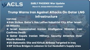 Trump Warns Iran Against Attacks On Qatar LNG Infrastructure