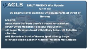 US Begins Naval Blockade Of Iranian Ports at Strait of Hormuz