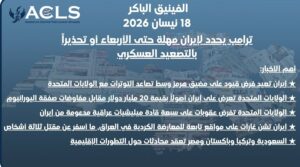 ترامب يحدد لإيران مهلة حتى الأربعاء أو تحذيراً بالتصعيد العسكري